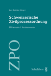 Schweizerische Zivilprozessordnung Cover